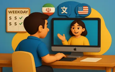 دوره طلایی زبان انگلیسی برای بزرگسالان فارسی‌زبان شامل آموزش مکالمه، گرامر و مهارت شنیداری در سایت EnglishUniPro